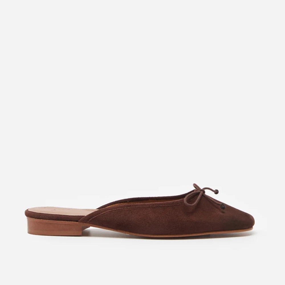 NWT ⭐️ Flattered Malva Suede Mule in Brown EU 38